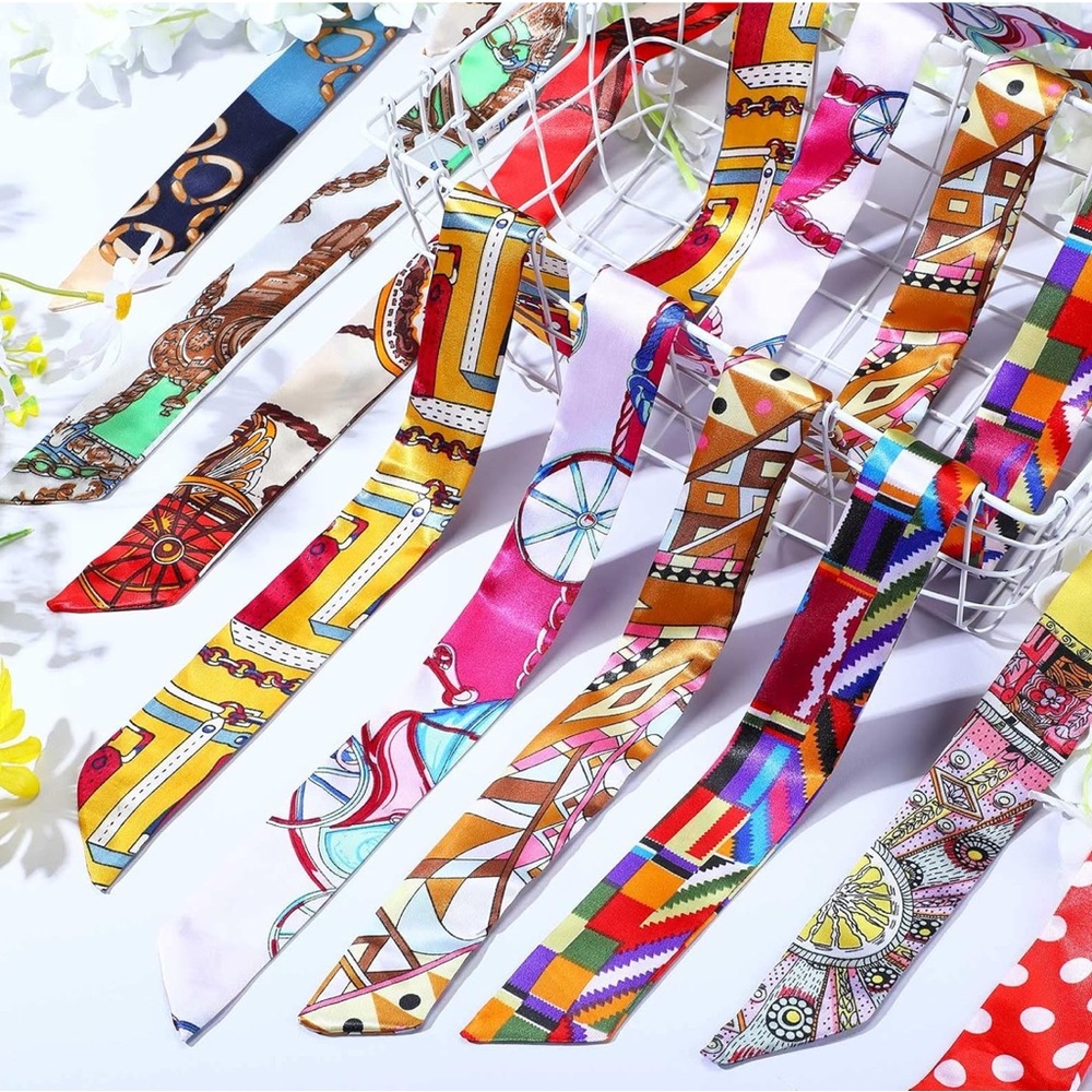 (10) Purse Scarves | Stylish Bag Accessories | Random Pull